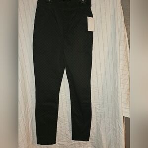 Woman's Checkered Black Pants